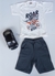 Conjunto Infantil Masculino Manga Detalhe Short Com Bolso - Coracaozinho.kids