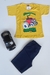 Conjunto Infantil Masculino Manga Detalhe Short Com Bolso