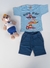 Conjunto Infantil Masculino Manga com Detalhe no Short e Bolso na internet