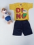 Conjunto Infantil Masculino Manga com Detalhe no Short e Bolso - loja online