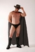 Fantasia de Zorro com capa longa e chapéu - Via Sexy Shop