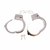 Hand Cuffs algemas em metal com chaves - Via Sexy Shop