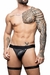 Jockstrap com liga e 3 argolas com regulagem nas coxas