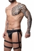 Jockstrap em cirrê com liga dupla e detalhe de ilhoses, regulagem nas coxas - comprar online