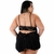 Camisola Lary com detalhe em renda, laço nas costas, alças com regulagem plus size na internet