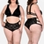 Tanga Calma e Soutien Aconchego caleçon plus size em renda com ganchos nas laterais