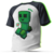 Camiseta Raglan - Creeper (Minecraft)