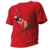 Camiseta Vermelha - Papagaio Minecraft Arara Vermelha Pixel Art