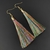 Brincos de Tassel Multicoloridos com Gancho Dourado - comprar online