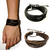 Conjunto de pulseira de couro Unissex - loja online