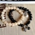 Conjunto de Pulseiras Elegantes com Contas e Charme de Buda