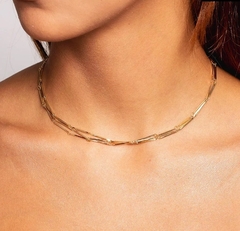 Choker Três Fios Banhado a Ouro 18k