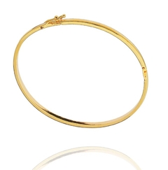 Bracelete Italiano Rígido Banhado a Ouro 18k - comprar online