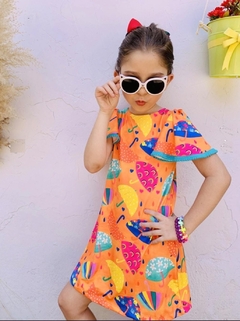 Vestido Lady Estampado Malha Suplex - Magia & Harmonia Kids | Referência em Moda infantil Feminina e Masculina em todo Brasil