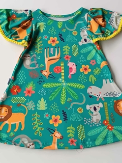 Vestido com estampa dos Bichinhos da Selva - comprar online