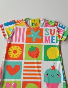 Vestido estampado Frutas e Sorvete na internet