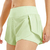 Short Esportivos Femininos Push Up Biker Respirável, Perneiras Duplas, com Bolso