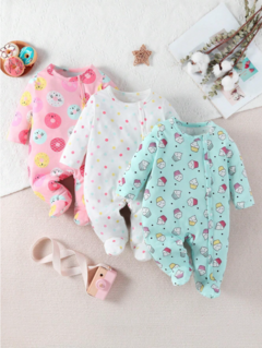 Set de 3 Body Pijama manga larga 2024