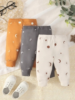 Pantalones con estampado de luna y estrella