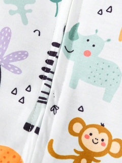 Pijama con estampado de dibujos animados unido en contraste 2024 en internet