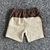 Conjunto Syna Pipe Hoodie & Shorts Brown & Beige - comprar online