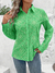 Camisa Feminina Bordada em Laise - Verde