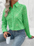 Camisa Feminina Bordada em Laise - Verde na internet