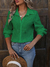Camisa Feminina em Lese Estilo Único - Verde - loja online