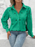 Imagem do Camisa Social Feminina Tipo Linho com Bordado - Verde Claro
