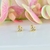Brinco Argolinha Coração com Mini Zirconias Coloridas (BR0217) - comprar online