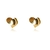 Brinco Coração Oval Folheado em Ouro 18k (BR0187) - comprar online