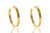 Brinco Argola Grande Grossa Folheado em Ouro 18k (BR0121) na internet