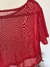 CROPPED TULE VERMELHO na internet