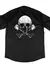 Camisa Workshirt Preta Motor Club Skull Pistão Mecânico Old School