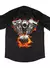 Camisa Workshirt Preta Custom Motor Fire V-Twin