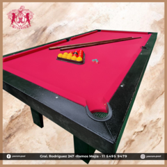 Mesa de pool Multifuncion Pool 254 x 148 + Ping Pong + Comedor + Bancos + Accesorios de regalo