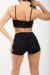 TOP DEPORTIVO CON FRUNCE NEGRO - tienda online