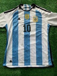 camiseta AFA campeón del mundo 2022 (Dorsal de Messi)