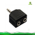 Ficha Adaptador Hembra Doble 3.5 St a Mini Plug 3.5 st