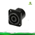 FICHA CONECTOR SPEAKON HEMBRA A CHASIS X-1097