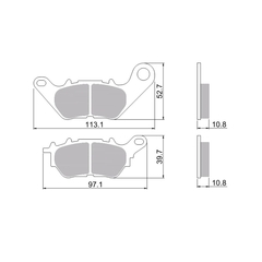 PASTILHA DE FREIO YAMAHA R3 MT03 - TRASEIRA - comprar online