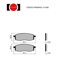 PASTILHA DE FREIO YAMAHA YZ 250 N S T / YZ 250 U - DIANTEIRA