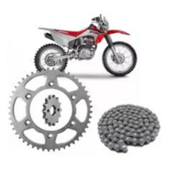 KIT TRANSMISSAO (RELACAO) HONDA CRF 230F - ACO 1045 - comprar online