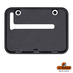 PORTA PLACA (SUPORTE) NOVO 200X170MM MODELO MERCOSUL - PRETO