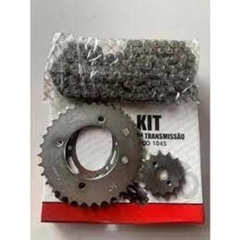 KIT TRANSMISSAO (RELACAO) HONDA C100 BIZ - ACO 1045 - Strada Moto Parts