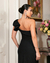 Vestido de Festa Preto Um Ombro Sereia - comprar online