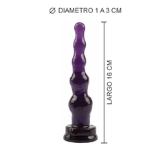 DILATADOR ANAL INEXPULSABLE VIOLETA 16 x 3,3 cm