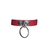 COLLAR ECOCUERO CON ARGOLLA ROJO - comprar online