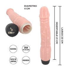 Vibrador Piel 21 x 4 cm