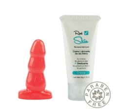 Kit Plug Anal Escalonado y gel lubricante natural